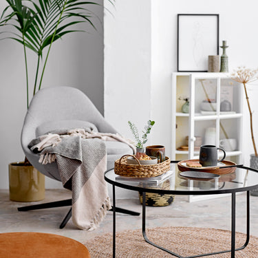 COFFEE TABLE IN BLACK/GLASS