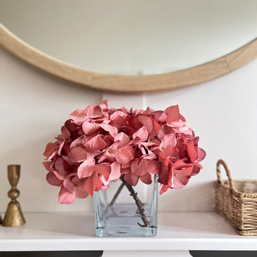 HYDRANGEA ARRANGEMENT IN ROSEWOOD PINK