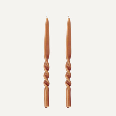 CANDLE, TWIST EFFECT (SET OF 2)