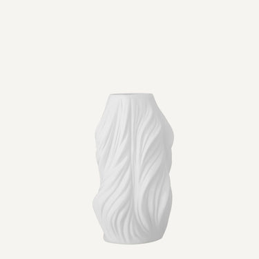 Swish white ceramic Vase